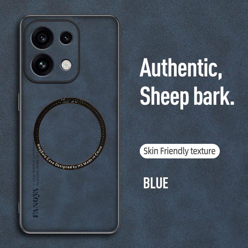 Чехлы Для OPPO Reno 16 16Pro 16F Чехол Из Овечьей Кожи Ударопрочный Чехол Для OPPO Reno 16 Pro 16 FS Магнитная Крышка Для Беспроводной Зарядки