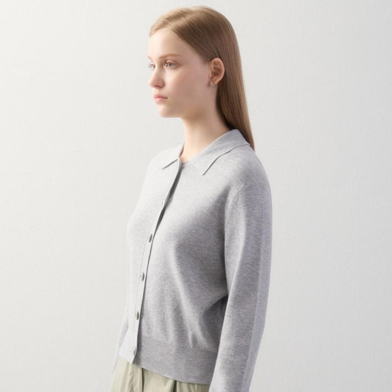 [Она S miSS] Кардиган с базовым воротником SSkcdo11030 Lg