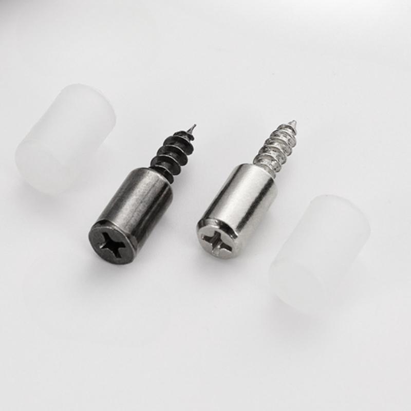 Самонарезающий винт Держатель пластины для гардероба Кронштейны для перегородки шкафа Фиксированные винты Опорные колышки для полок с нескользящей втулкой