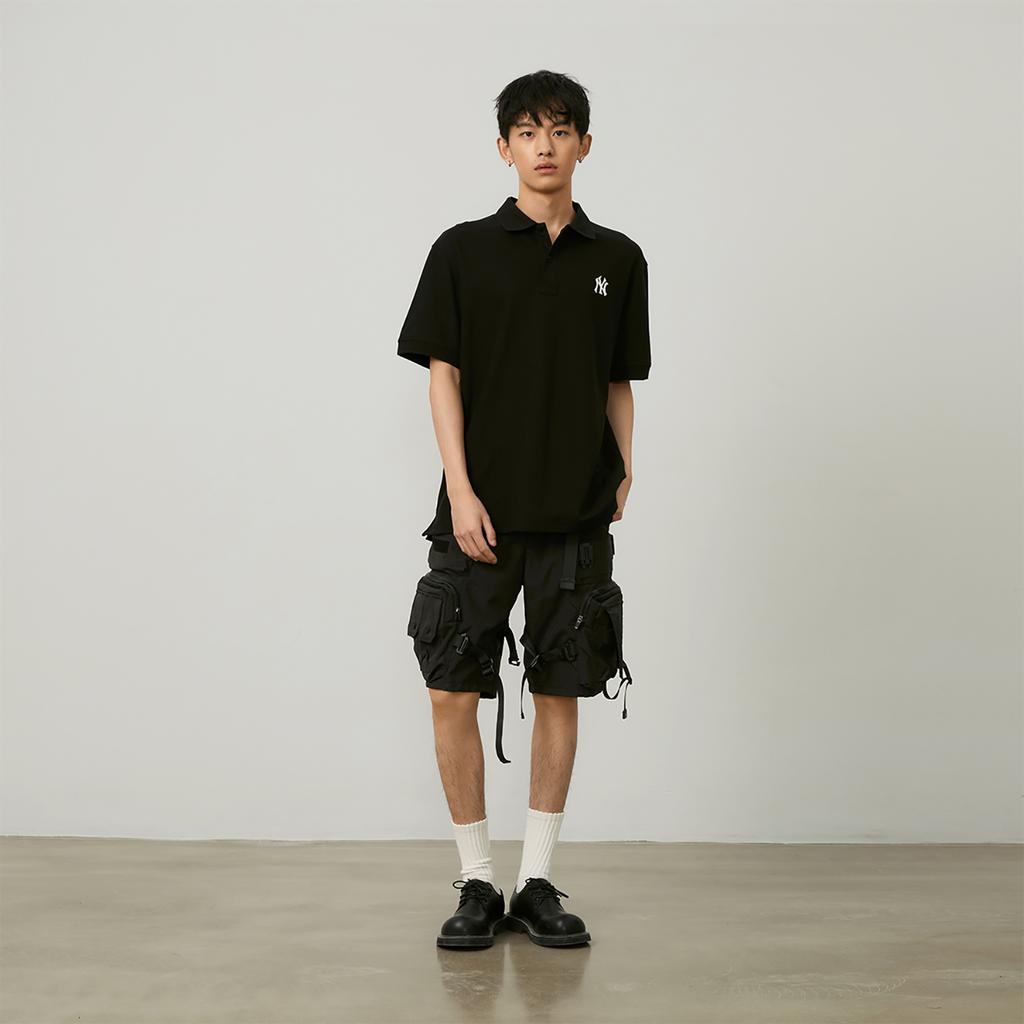 Новая мужская футболка-поло MLB New York Yankees MLB Basic Logo SS24 Унисекс Черный 3APQB0143-50BKS