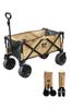 WAQ Outdoor Wagon Olive x Tan Вместимость Carry Wagon (Большие шины/Нагрузка 150 кг/Отдельно стоящее хранилище/106 л)