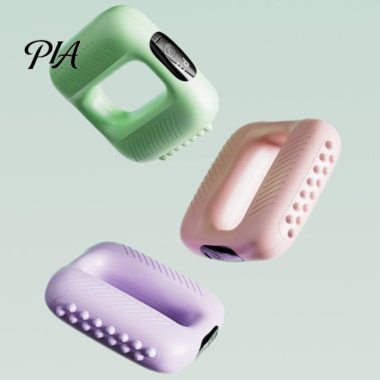 Lower Limb Relaxation Device Mini Electric Fascia Massager, Portable Muscle Massage Ring with LCD Display, Adjustable Wireless Leg Vibration Massager