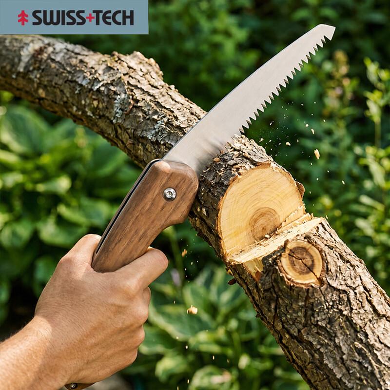 Складная ручная пила Sheffield Swiss Tech с деревянной ручкой
