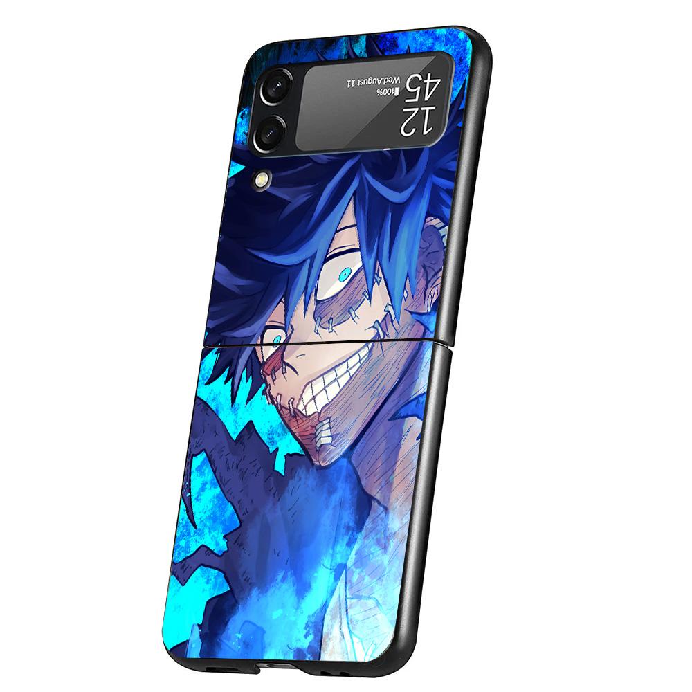 Чехол для телефона My Hero Dabi Bnha для Samsung Galaxy Z Flip 6 5 4 3 5G ZFlip6 ZFlip5 ZFlip4 ZFlip3 Черный Жесткий Тренд Fundas