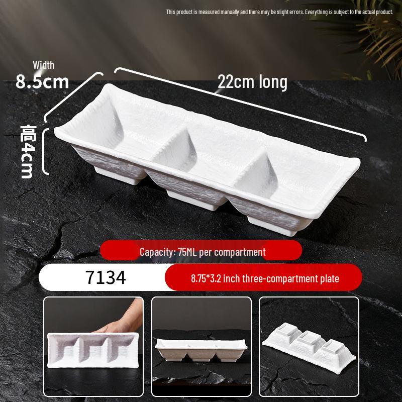 Набор из миски для риса и блюдца для соуса в стиле меламиновой керамики