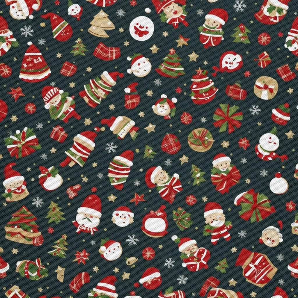 Outdoor Dekostoffe Oxford - Motiv Weihnachtsferien | Dx1891