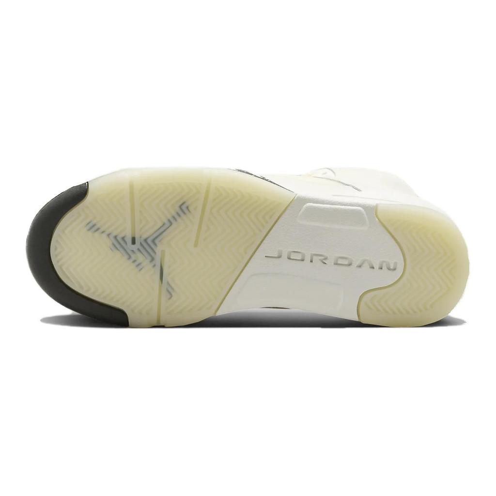 Кроссовки Air Jordan 5 Retro SE GS Sail Kids Cream Black Light-Orewood-Brown FQ3682-100