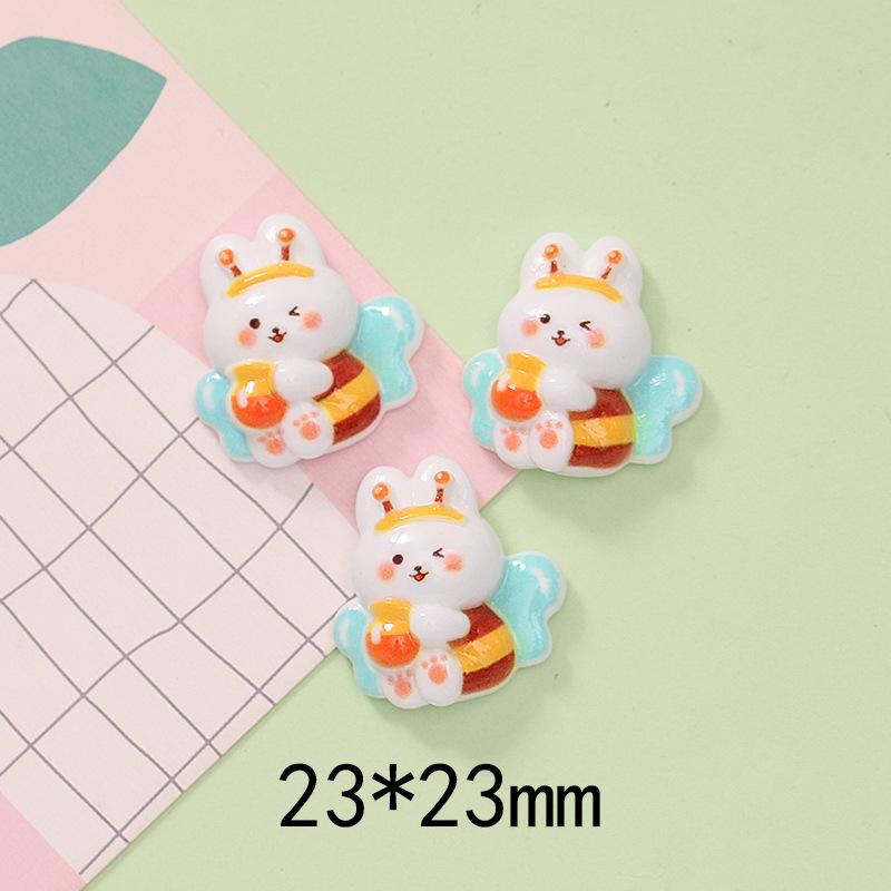 10 Pcs New Cute Cartoon Animal Little Bee Series Resin Scrapbook Diy Jewelry Wedding Children Gift Hairpin Accessories A82
