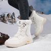 Women's Winter Plus Size Snow Boots for Outdoor Travel Thick Soft and Comfortable Women's High Cut Cotton Boots