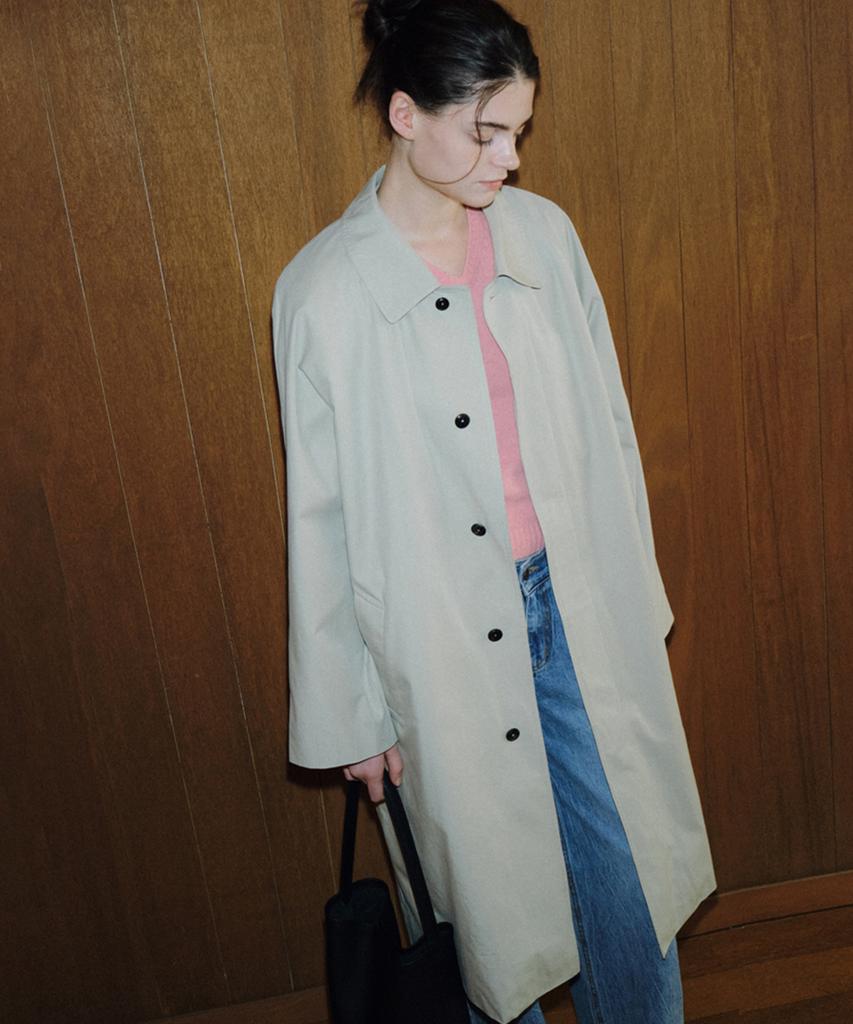 108POUND Cove Raglan Trench Coat_Beige