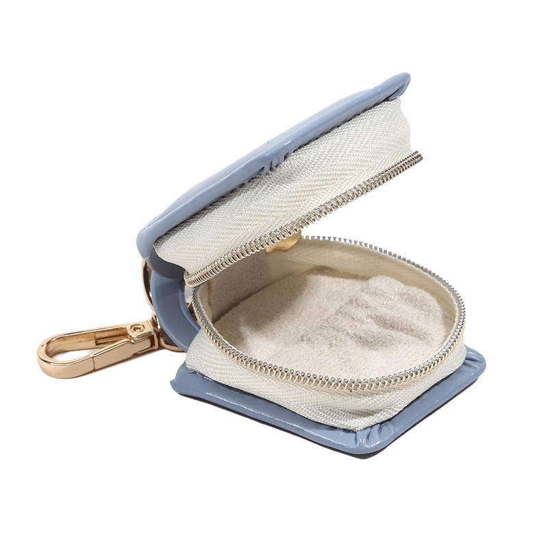 Портативная мини-шкатулка для украшений из ПУ Минималистичные подарки Чехол для хранения украшений Брелок Дорожная сумка Сумка для подвесок Аксессуары