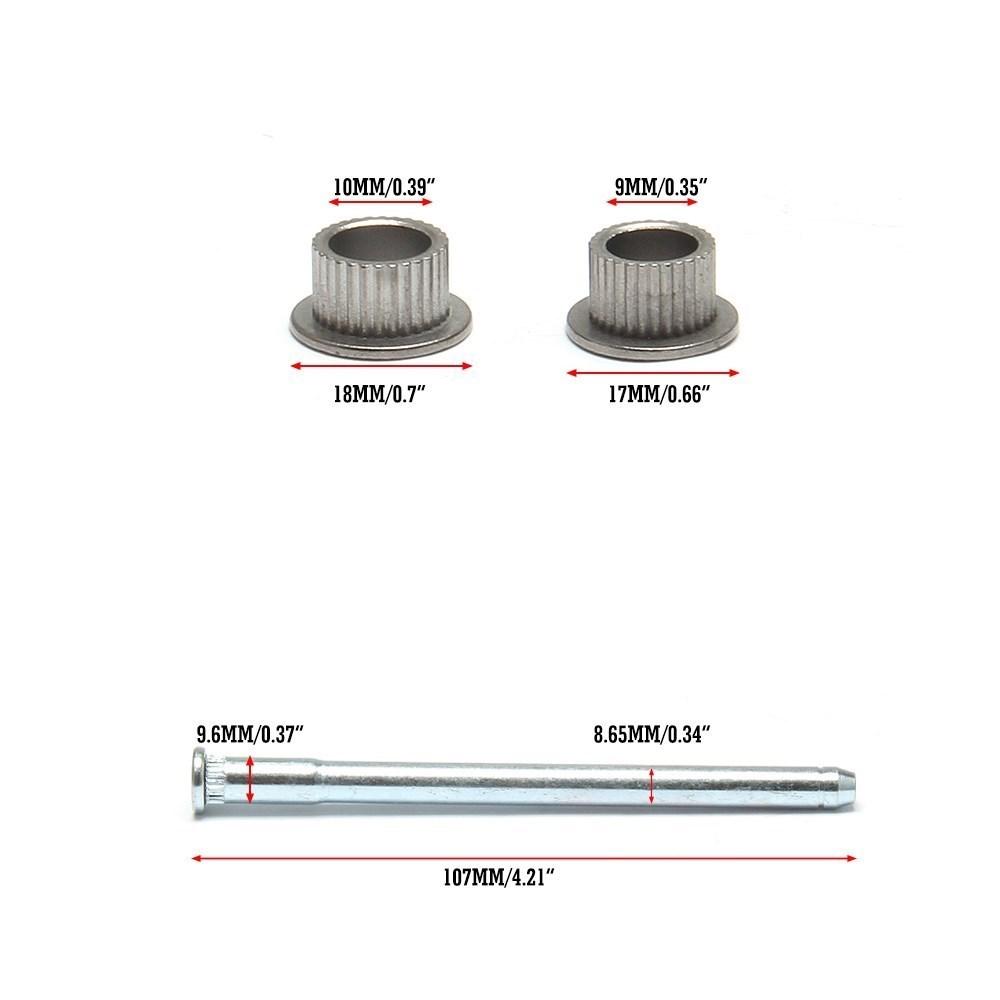 Комплект для ремонта штифта передней задней двери для Chevrolet S10 S15 94-04 модифицированная дверная петля из железа, серебристая DH-1003