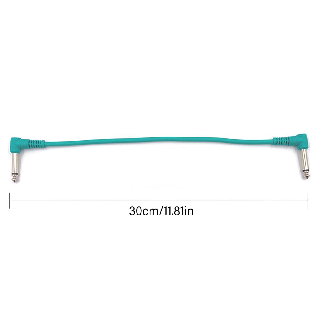 6 шт. Гитарный патч-кабель Инструментальный разъем Прямоугольный Кабель для гитарной педали Эффект-кабель Малошумящий Экранированный кабель Провода