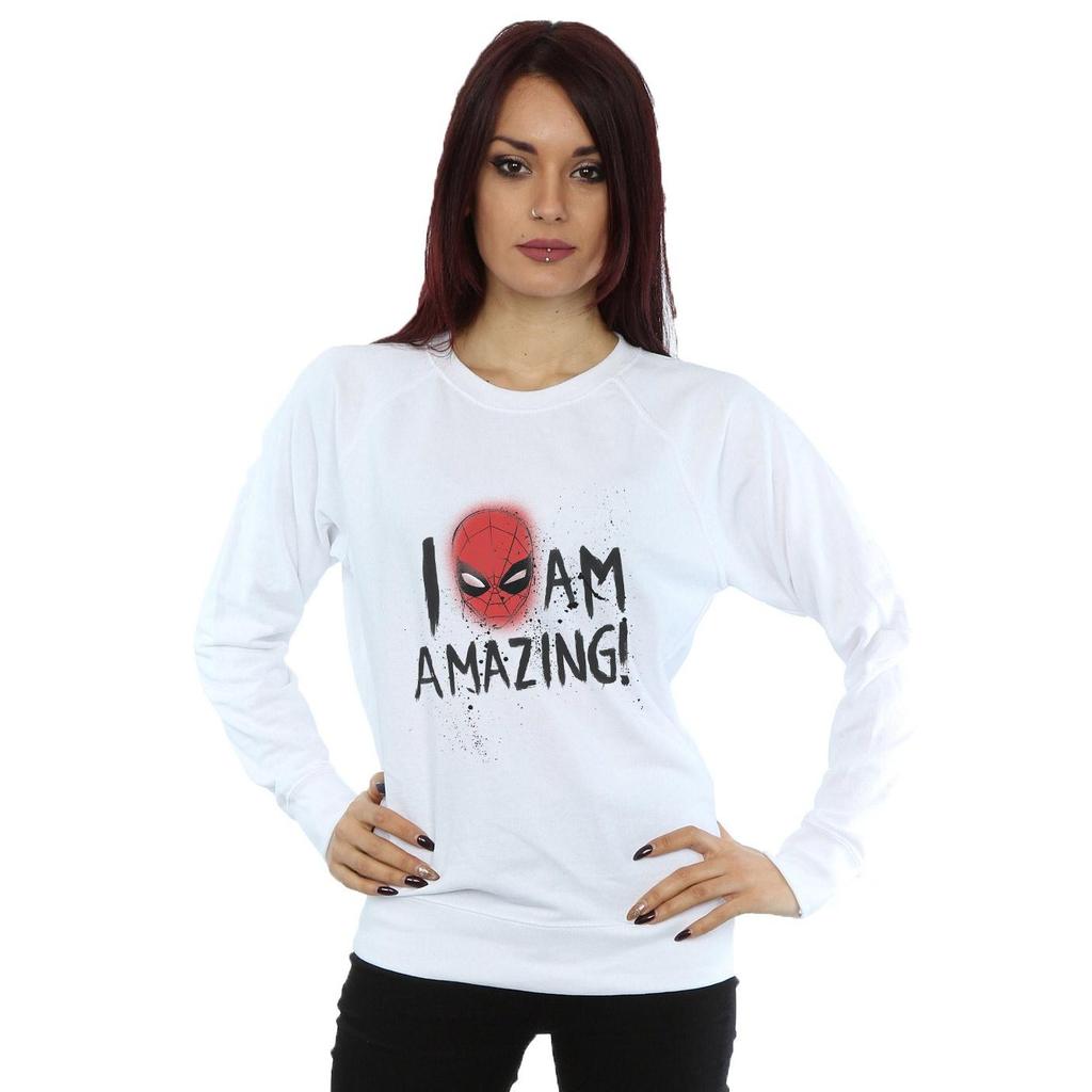 Marvel Womens/Ladies Spider-Man I Am Amazing Sweatshirt