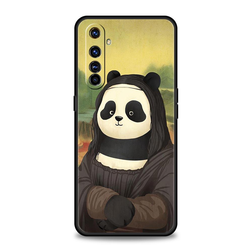 Чехол для телефона Realme 12 11 10 9 8 5G 7 6 GT5 GT3 GT2 Pro Plus C21 C11 C25 C35 GT Neo 2 3 3T 5 чехол милый панда лазающий бамбук