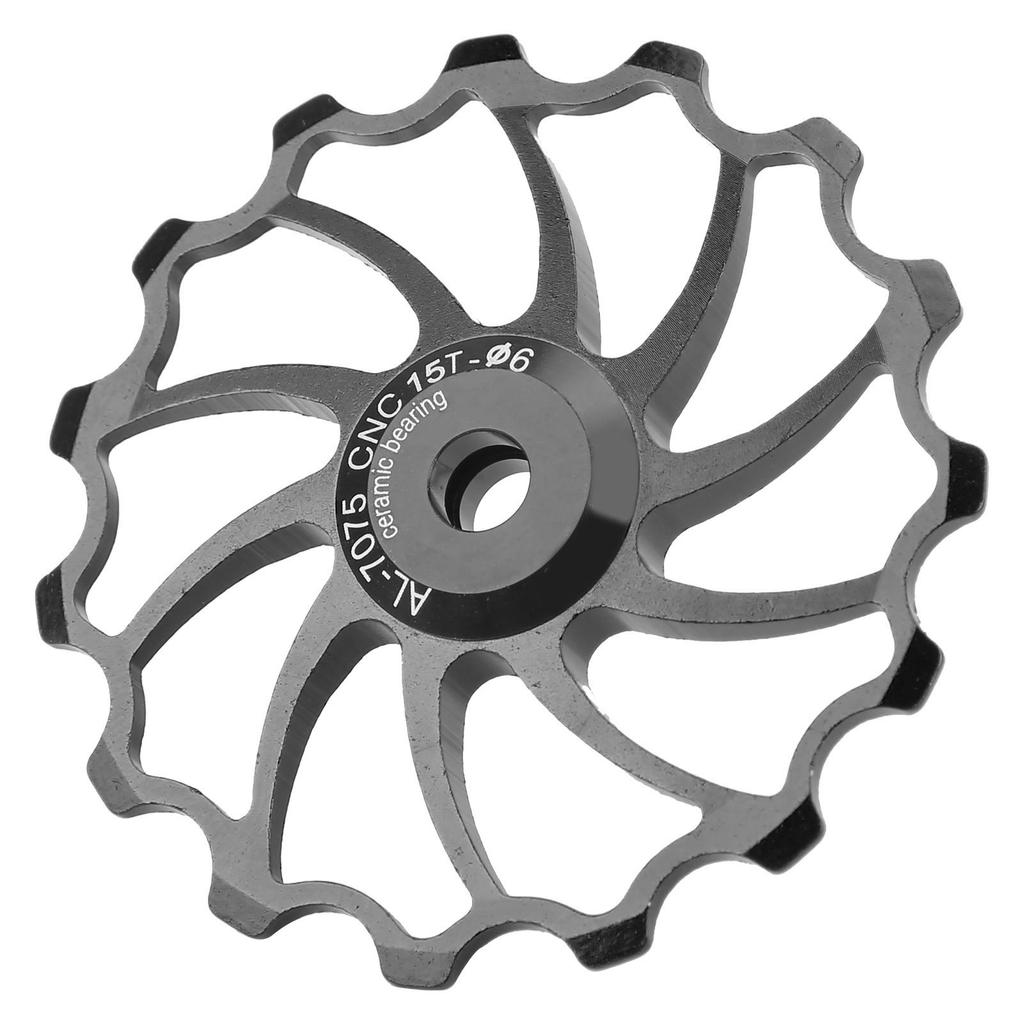 15T Велосипедный алюминиевый сплав направляющий ролик керамический подшипник горный велосипед задний переключатель передач шкив черный