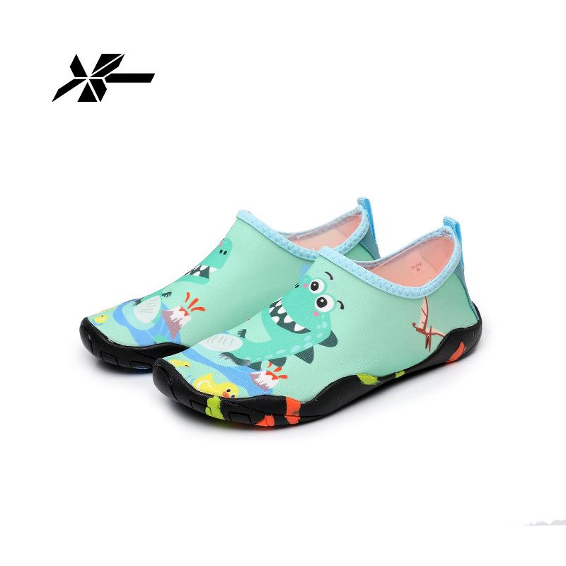 Детские ручьевые туфли пляжные туфли и носки wading shoes быстросохнущие дышащие для улицы пол дом кожа мягкое дно ловить море