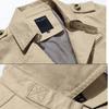 Mens Business Jacket Spring Autumn Long Windbreaker Male Casual Outwear Overcoat