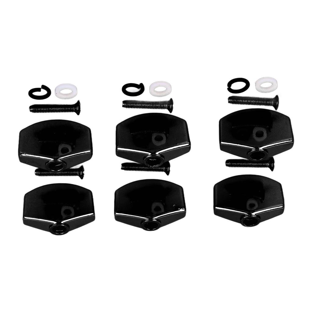 6Pcs Guitar Tuning Peg Buttons Metal Stable Universal Tuner Buttons Replacement for Acoustic Electric Guitar