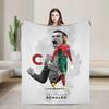 The Legend CR7 Blanket Football Soccer Flannel Novelty Warm Throw Blankets for Bed Sofa Decoration