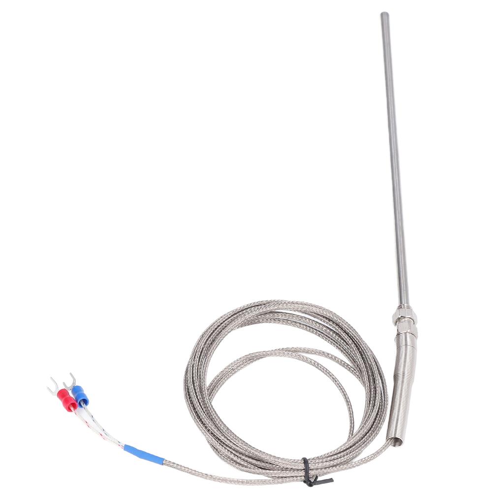 K Type Thermocouple Stainless Steel Thermocouples Probe for Temperature Measurement 200mm 3 Meters