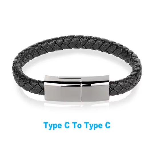 Браслет USB-кабель для зарядки 60 Вт Кабель для передачи данных и зарядки Короткий шнур для быстрой зарядки для Samsung HUAWEI Xiaomi