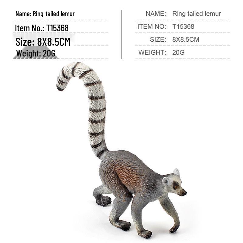 Handcrafted Raccoon Figurine: Miniature Mammal Model for Children's Science Education