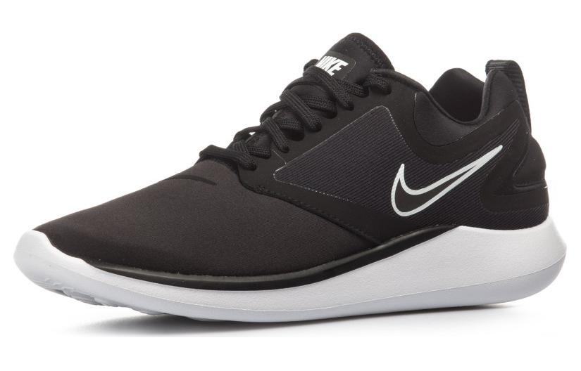 Nike Lunarsolo Амортизация Дышащая Амортизация Дышащие Низкие Кроссовки для Бега Мужские Черный Белый AA4079-001