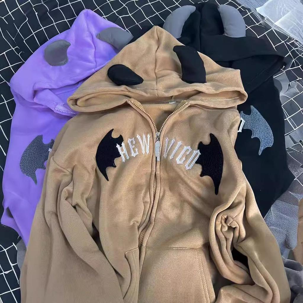 European-American Retro Winter Velvet Sweater Cardigan with Zipper for Women