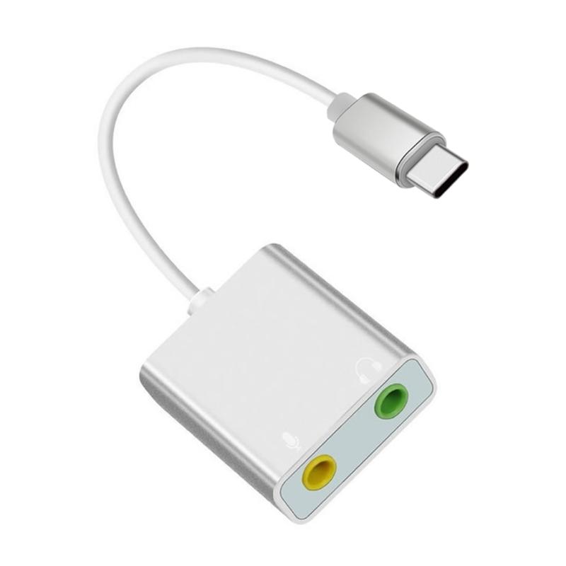 USB к 3,5 мм разъемам звуковой адаптер внешняя стерео звуковая карта для /ПК/ноутбука, USB-адаптер для наушников с поддержкой микрофонов