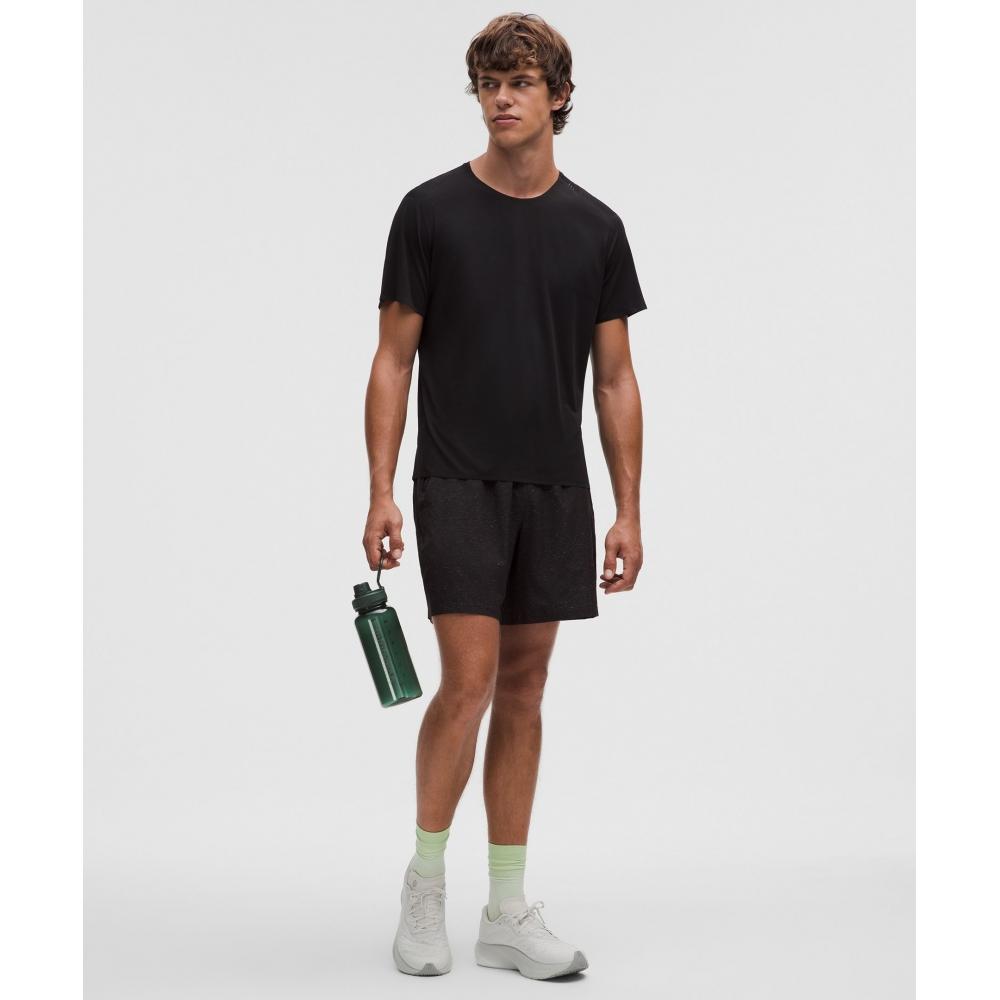 Lululemon Back To Life Clear Bottle 32oz Rainforest Green Palm Deco