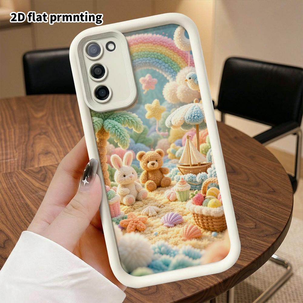 Phone Case: 2D flat, suitable for Samsung Galaxy A34 A35 M05 M06 S20 S22 S21 FE Plus 5G protective case, beach picnic, perfect Christmas and Halloween