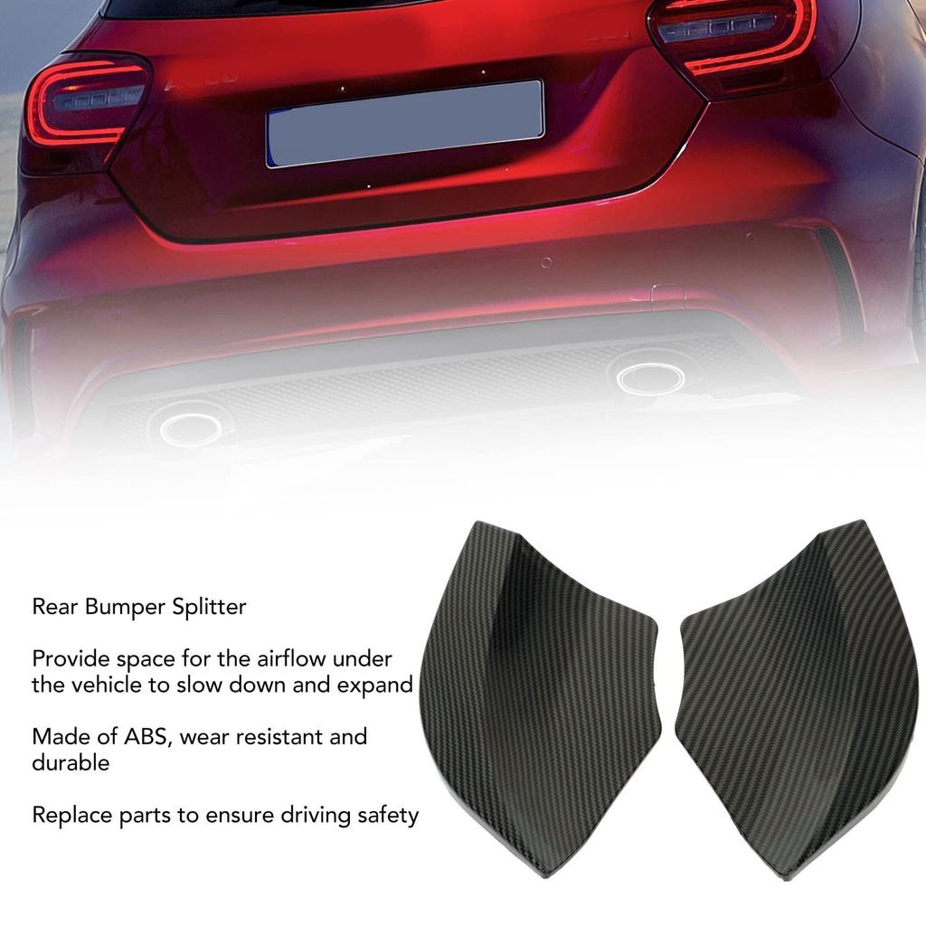 KIMISS Rear Bumper ABS Left and Right Car Bumper Easy Design Splitter, Plastic, Set, Diffuser, Installation, Spoiler-Like