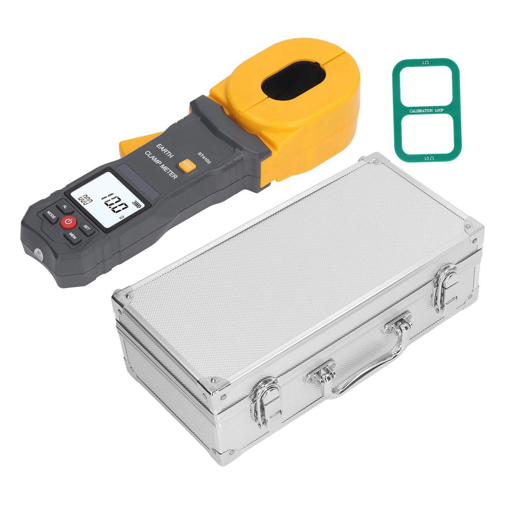 Цифровой ЖК-измеритель сопротивления заземления с токоизмерительным зажимом и автоматическим отключением питания. Тестер сопротивления заземления для