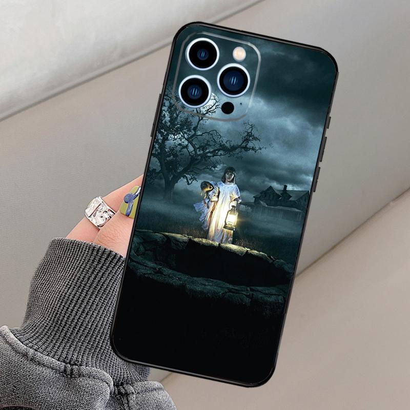 Чехол для iPhone 13 12 11 14 15 16 Pro Max Mini XR XS X Plus с изображением из фильма ужасов «Аннабель» Бампер Чехол Capa