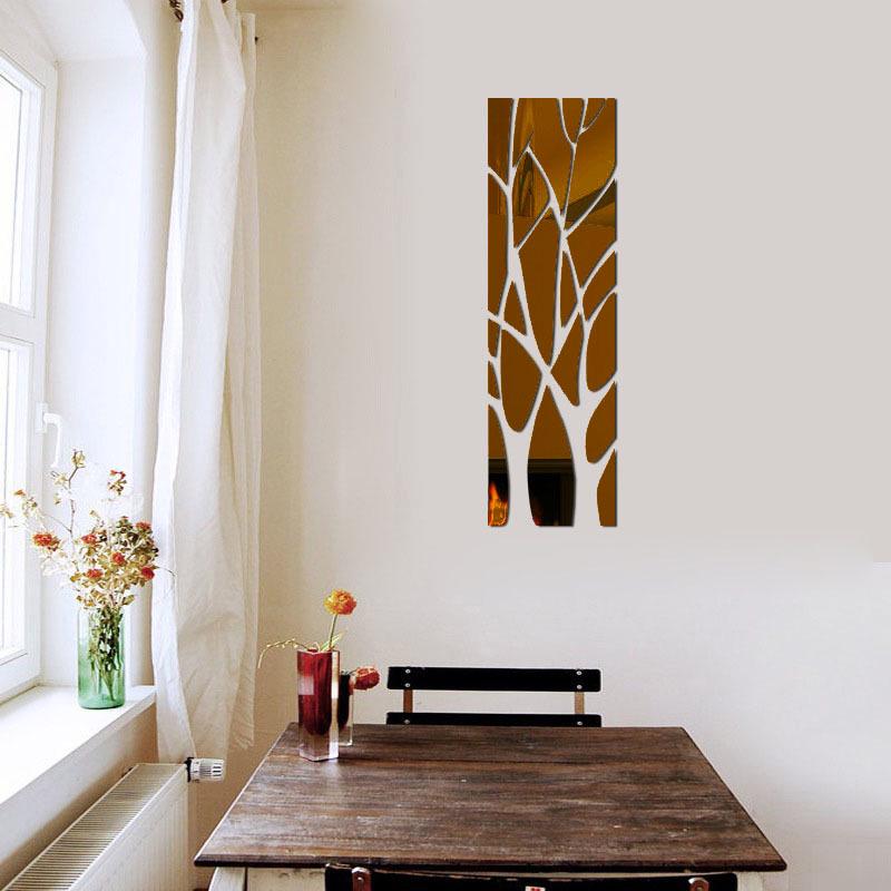 3D акриловые наклейки на стену из веток деревьев для гостиной, ресторана, веранды и ТВ-фона