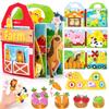 Toddlers Montessori Toys Busy Board Farm Animal Scene Storytelling Activity Toy Quiet Book Felt Activity Educational Sensory Toy