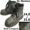 Доктор. Ботинки Martens на 8 люверсов 24-25 UK6 зеленые Англия 80-90-е(ИСПОЛЬЗОВАЛ)