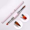 Acrylic Gel Nail Polish Thin Liner Flower Painting Drawing Manicure Tools Nail Art Brush Dual-ended