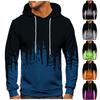 Men's Loose Printed Hooded Sweatshirt Men's Casual Fashion Sports Sweatshirt