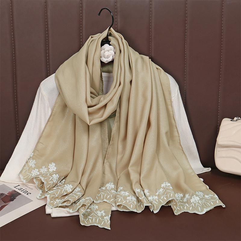 Women Big Size Plain Solid Cotton Rayon Hijab Scarf Lady High Quality Wraps and Shawls Musulman Headband Islamic Turban Ramadan