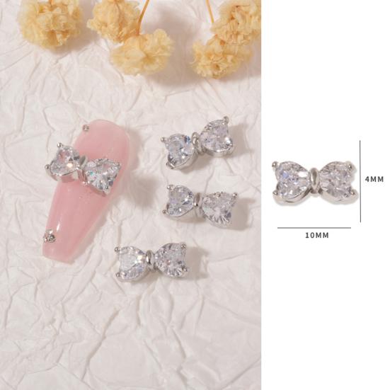 Нежный декор для ногтей, изысканная форма, циркон, устойчивый к выцветанию