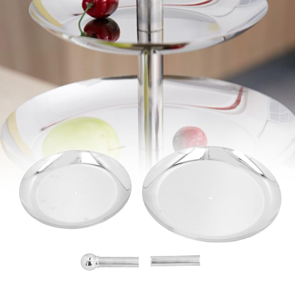 Polished Surface Serving Platter Double Layer Structure Storage Tray Display Tray Dessert Display