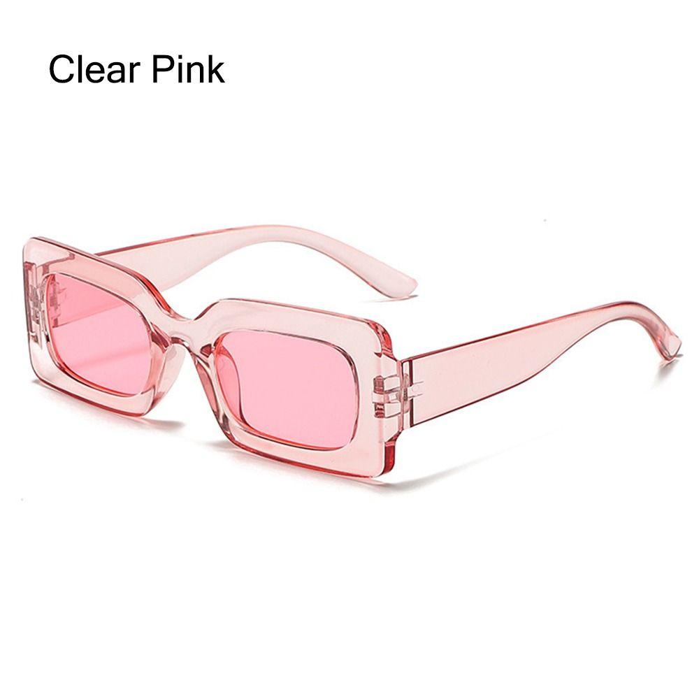 Retro Candy Color Y2K Sun Glasses Sunglasses for Women Men Vintage Shades Rectangle Sunglasses
