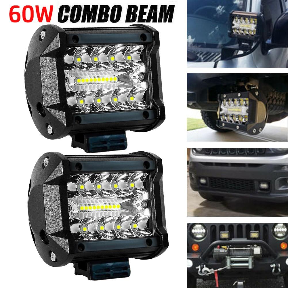 12V LED Light Bar 60W Combo(Flood+Spot) Dust-proof Weather-proof