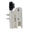 Yibuy Silver #7 Alto Saxophone Mouthpiece with Cap Ligature for E Flat Alto Saxophone