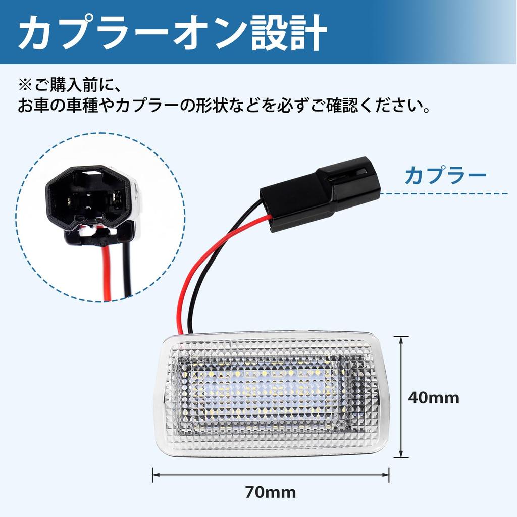 Virauto Toyota Vellfire 30 Series 20 Series Courtesy Lamp LED Door Welcome Light VELLFIRE Exclusive Foot Lamp Courtesy Light Pure White Light White