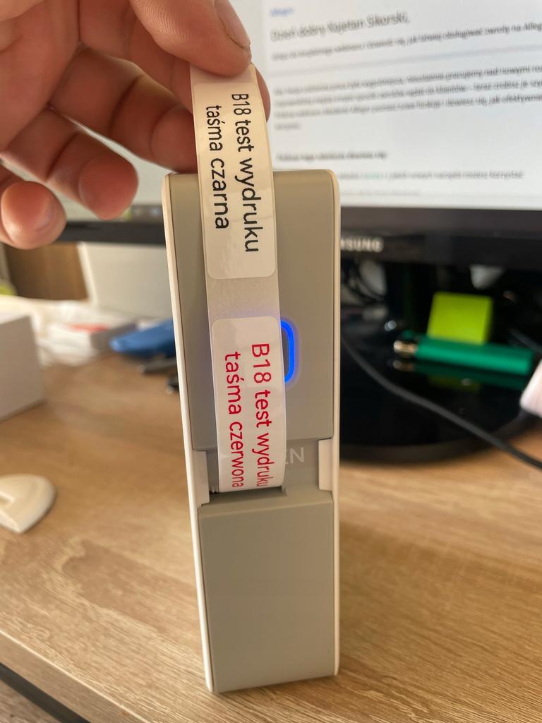 Niimbot Tape For B18 Red Thermal Transfer