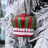 4 шт. Рождественские шары Форма короны Подвесное украшение Украшения для елки для Зимнего праздника Украшение для вечеринки