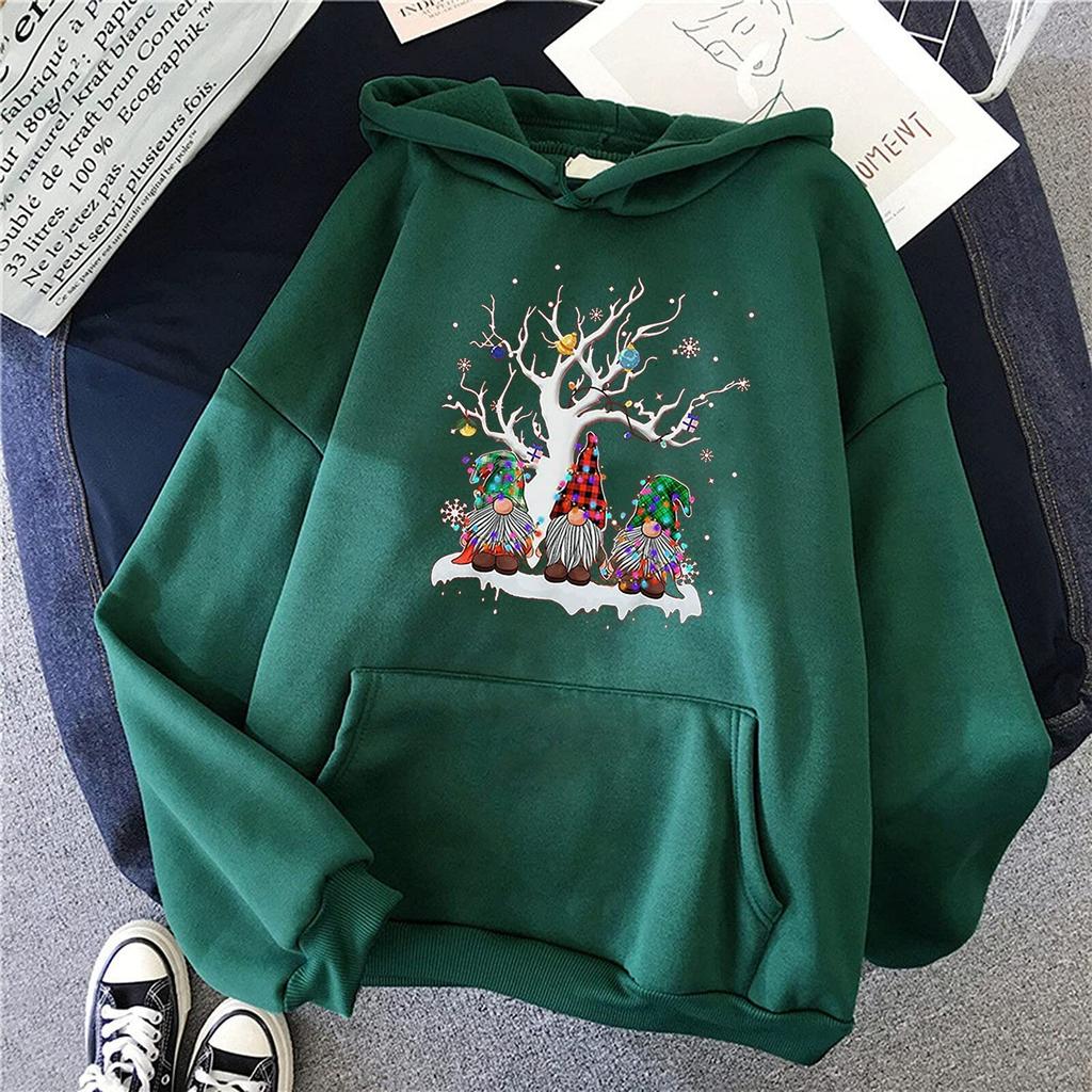 Kawaii Рождественский олень палевый принт толстовки для мужчин спортивный костюм аниме женская толстовка одежда с капюшоном
